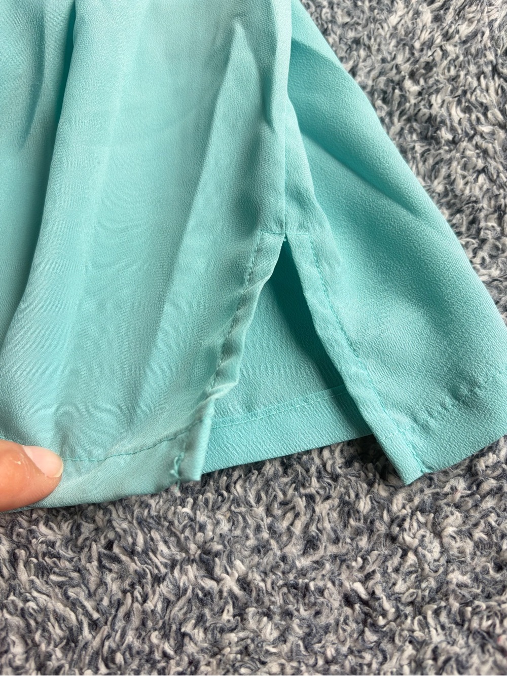 Jason Wu Aqua Pintuck Short Sleeve Blouse - Picture 8 of 13